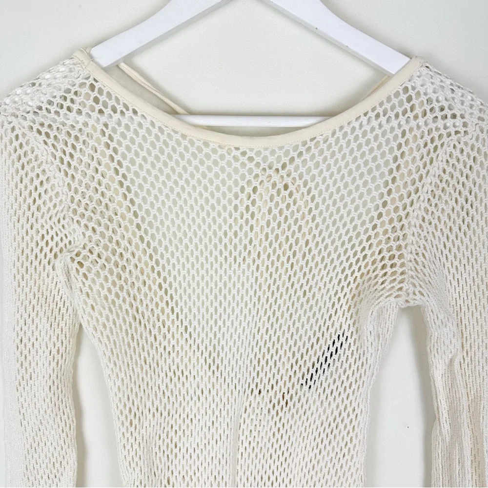 Vix Paula Hermanny Swimwear Long Sleeve Knit Mini Coverup - Picture 4 of 9